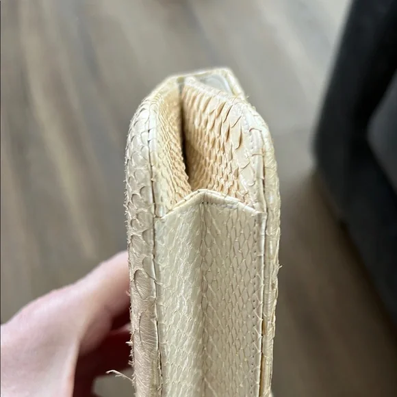 Kara Ross skin Clutch with Gold Hardware - Picture 7 of 14